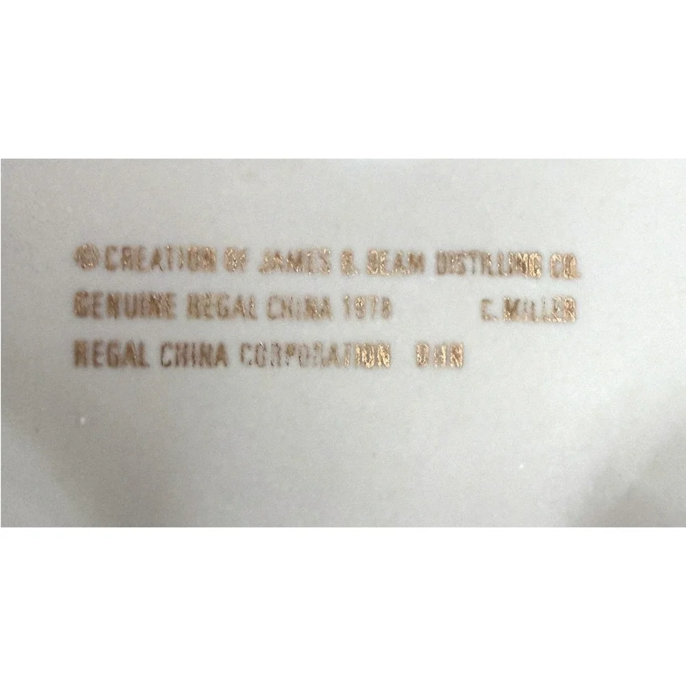 1978 Jim Beam 8th Convention Ashtray Chicago Regal China Vintage Collector Piece
